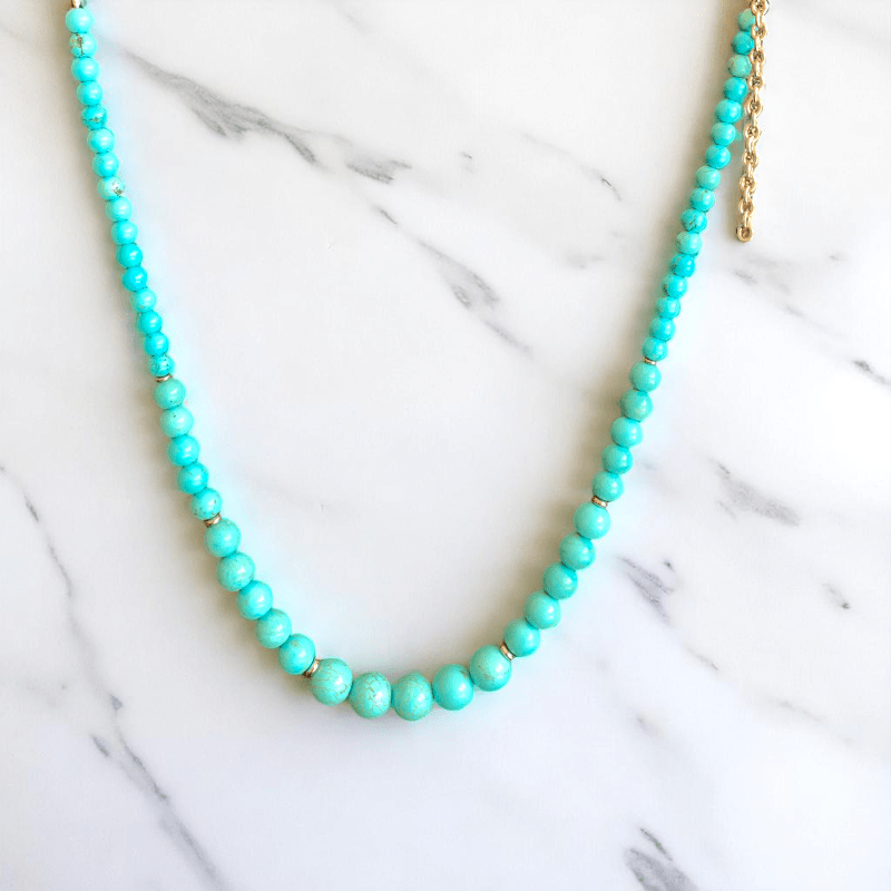 Sky Spirit Necklace | Turquoise Magnesite Stone - For Women | Includes: Necklace