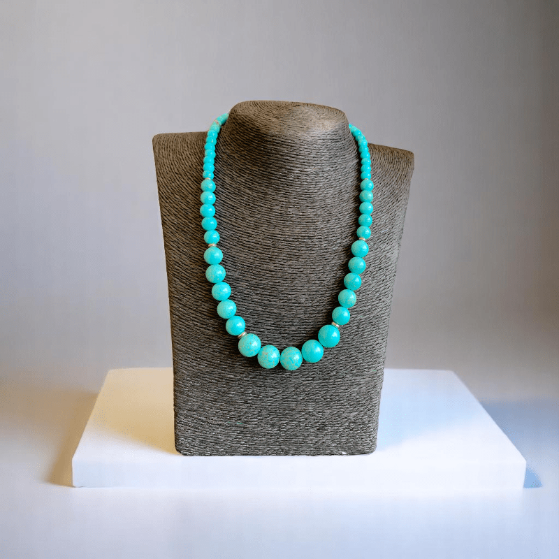 Tranquil Turquoise Set | Turquoise Stone - For Women | Includes: Necklace, Bracelet