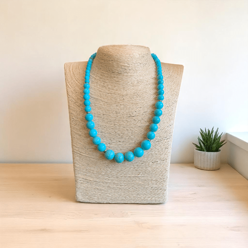 Sky Spirit Necklace | Turquoise Magnesite Stone - For Women | Includes: Necklace