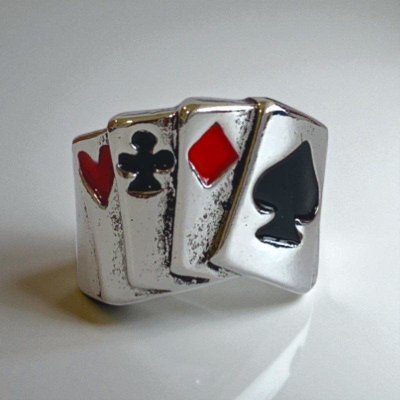 Fortune Cards Ring | Premium Alloy - For Men | Includes: Ring