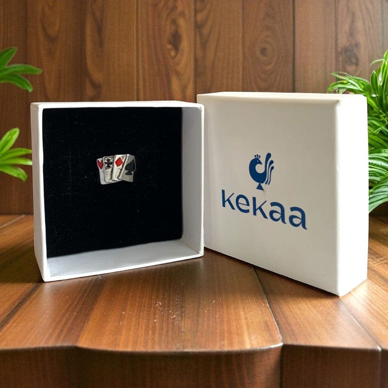 Fortune Cards Ring | Premium Alloy - For Men | Includes: Ring