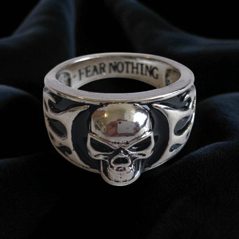 Fear Nothing Skull Ring | Premium Alloy - For Men | Includes: Ring