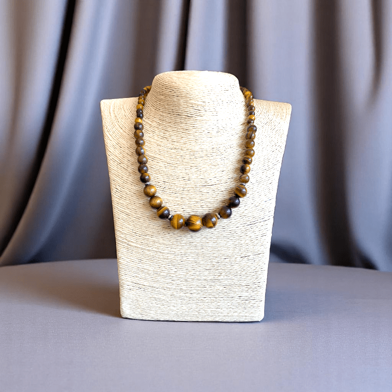 Golden Gaze Set | Tiger Eye Stone - For Women | Includes: Necklace, Bracelet