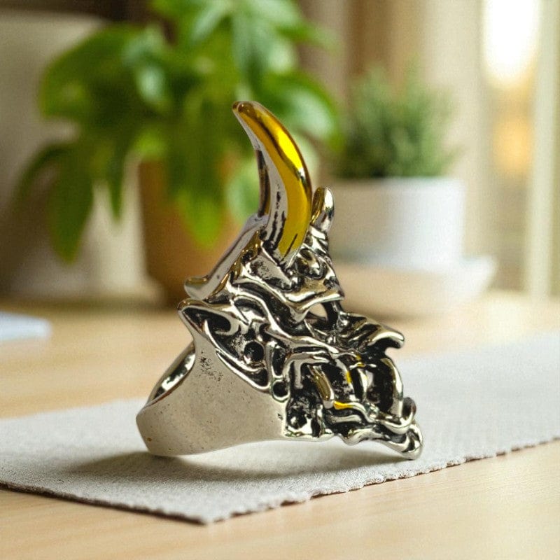 Fierce Monster Mask Ring | Premium Alloy - For Men | Includes: Ring