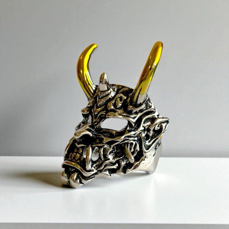 Fierce Monster Mask Ring | Premium Alloy - For Men | Includes: Ring