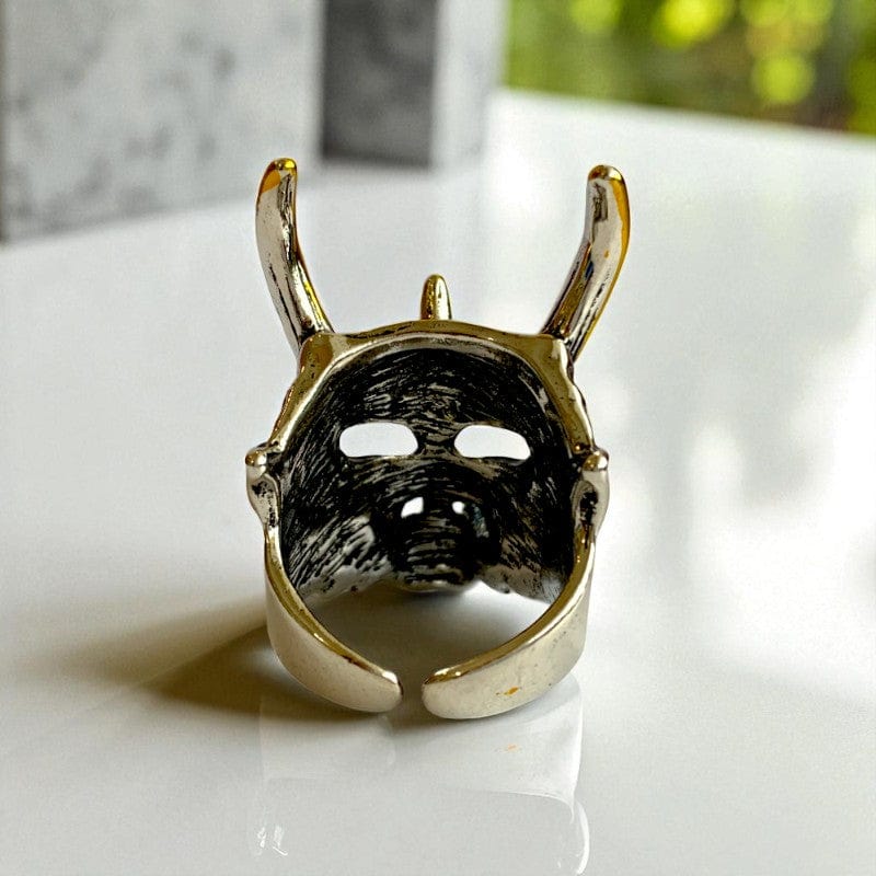 Fierce Monster Mask Ring | Premium Alloy - For Men | Includes: Ring