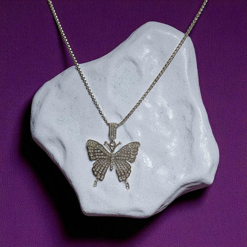 Elegance Butterfly Necklace | Zircon - For Women | Includes: Necklace
