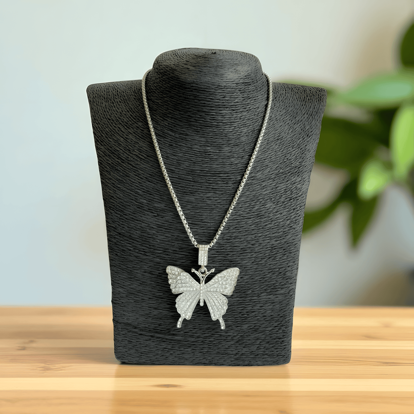Elegance Butterfly Necklace | Zircon - For Women | Includes: Necklace