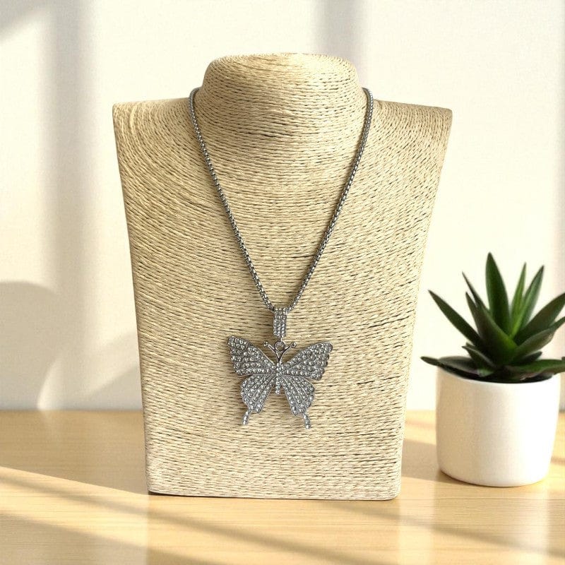 Elegance Butterfly Necklace | Zircon - For Women | Includes: Necklace