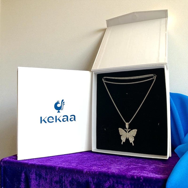 Elegance Butterfly Necklace | Zircon - For Women | Includes: Necklace