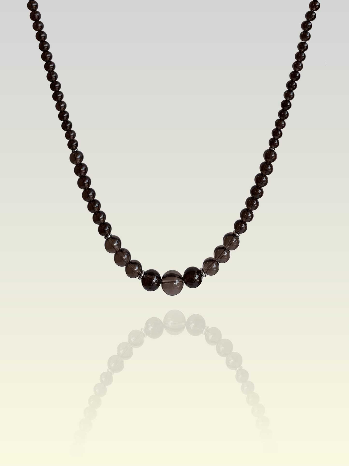 Dusky Glow Necklace | Smoky Quartz Stone - For Women | Includes: Necklace