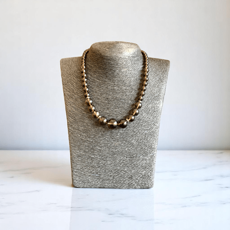 Smoky Elegance Set | Smoky Stone - For Women | Includes: Necklace, Bracelet