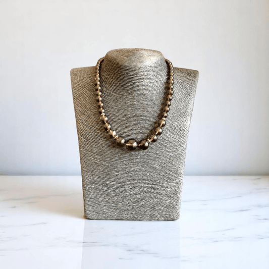 Smoky Elegance Set | Smoky Stone - For Women | Includes: Necklace, Bracelet