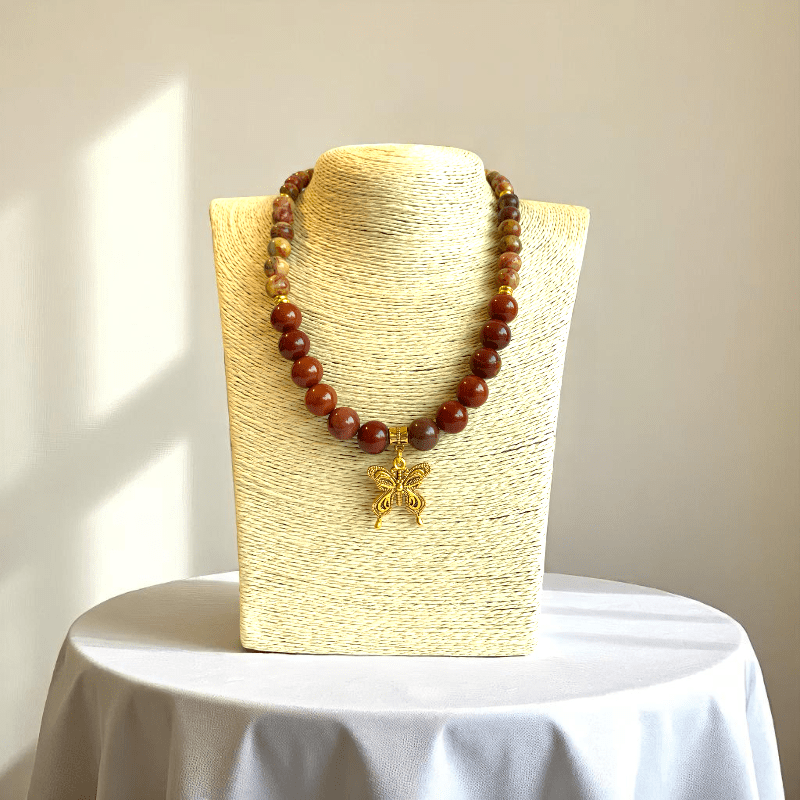 Earth Essence Necklace | Mookaite Jasper Stone - For Women | Includes: Necklace