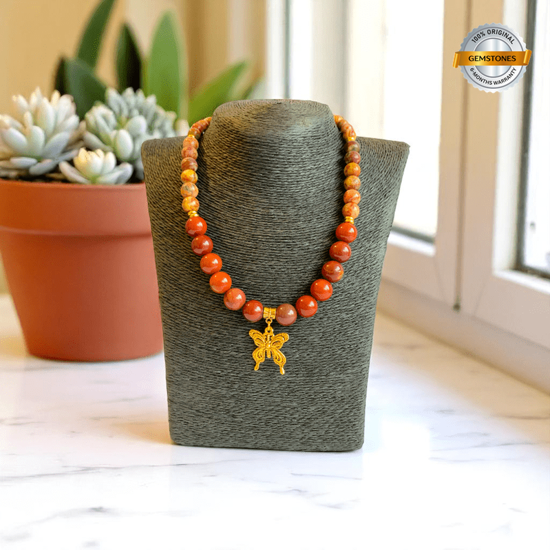 Earth Essence Necklace | Mookaite Jasper Stone - For Women | Includes: Necklace