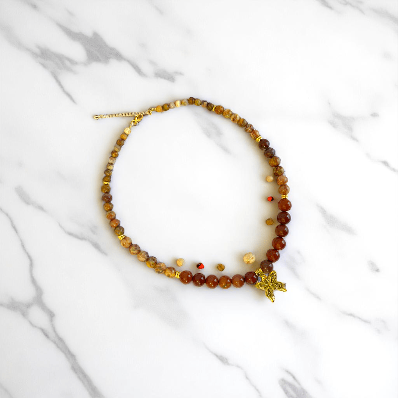 Earth Essence Necklace | Mookaite Jasper Stone - For Women | Includes: Necklace