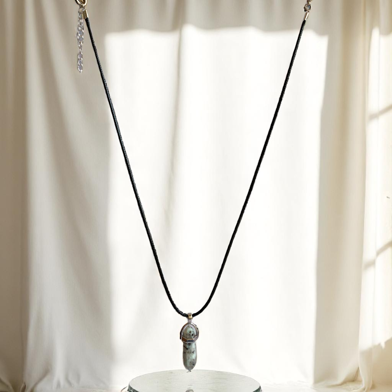 Balance Pencil Necklace | Kiwi Jasper - For Kids | Includes: Necklace