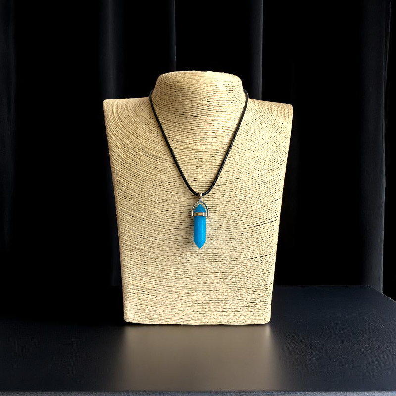 Calm Pencil Necklace | Blue Quartz - For Kids | Includes: Necklace