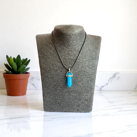 Calm Pencil Necklace | Blue Quartz - For Kids | Includes: Necklace