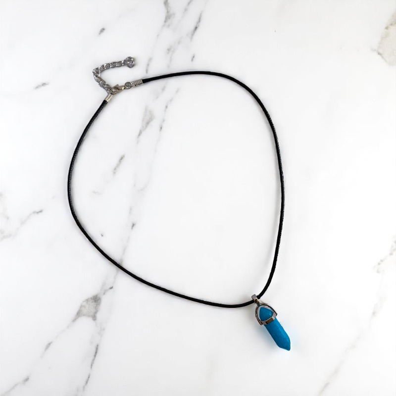 Calm Pencil Necklace | Blue Quartz - For Kids | Includes: Necklace