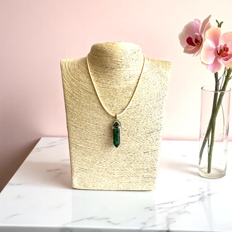 Growth Pencil Necklace | Zoisite Stone - For Kids | Includes: Necklace