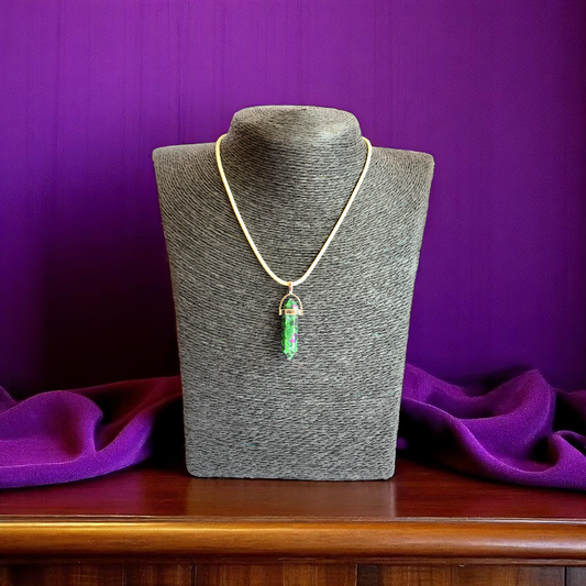 Growth Pencil Necklace | Zoisite Stone - For Kids | Includes: Necklace