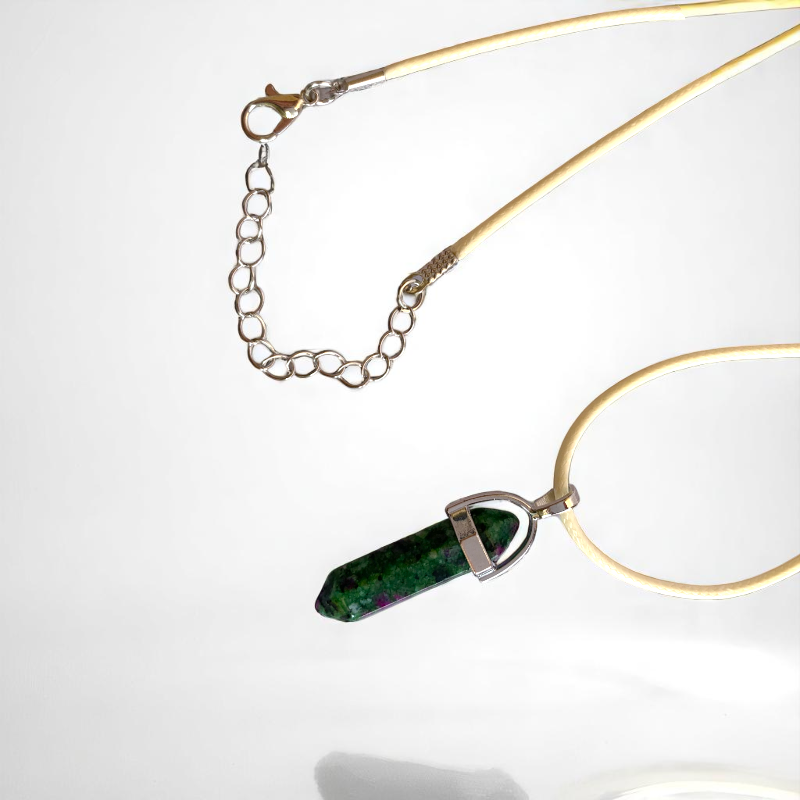 Growth Pencil Necklace | Zoisite Stone - For Kids | Includes: Necklace