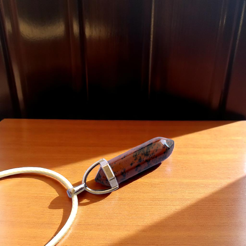 Grounding Pencil Necklace | Mahogany Obsidian - For Kids | Includes: Necklace
