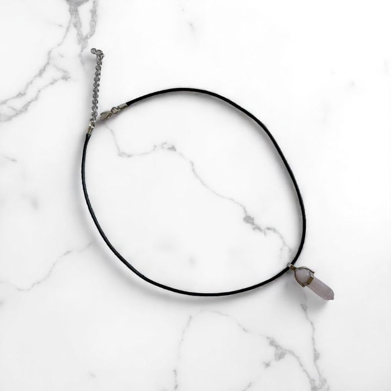 Love Pencil Necklace | Rose Quartz - For Kids | Includes: Necklace