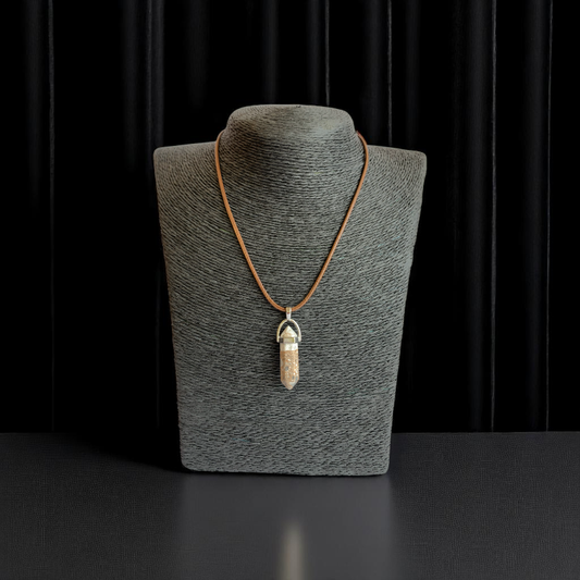 Soothing Pencil Necklace | Magnesite Agate - For Kids | Includes: Necklace