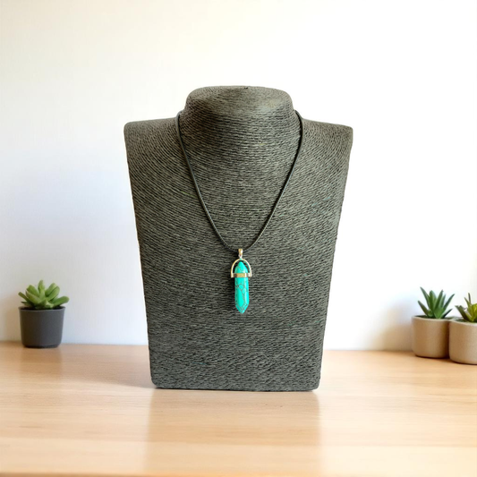 Tranquil Pencil Necklace | Blue Turquoise - For Kids | Includes: Necklace