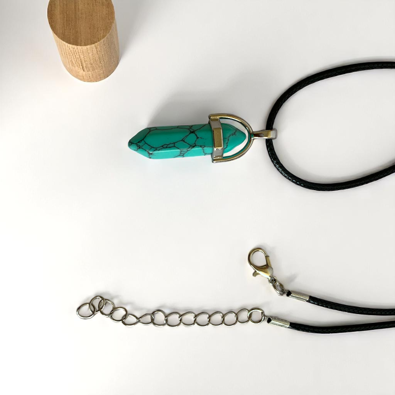 Tranquil Pencil Necklace | Blue Turquoise - For Kids | Includes: Necklace