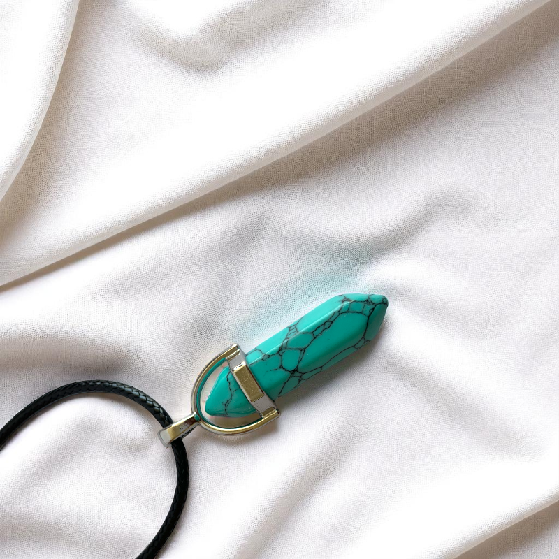 Tranquil Pencil Necklace | Blue Turquoise - For Kids | Includes: Necklace