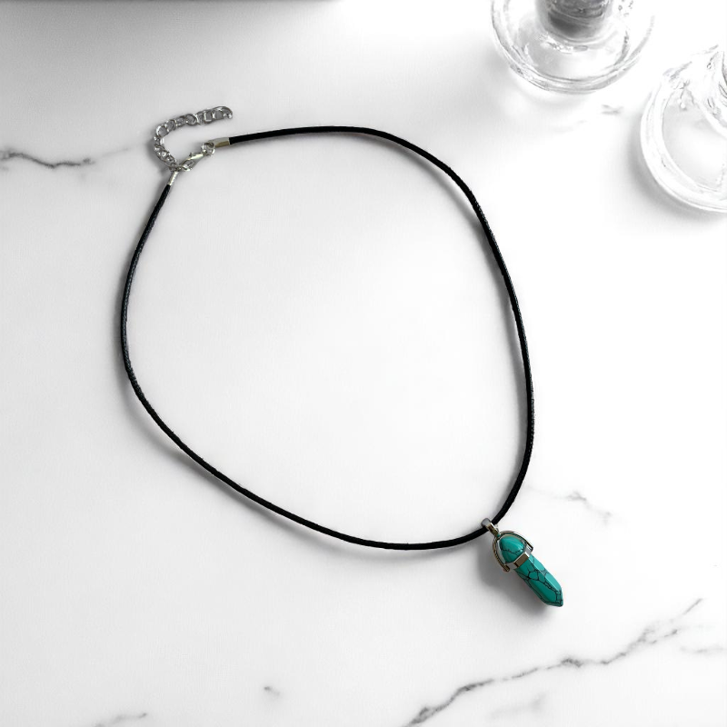 Tranquil Pencil Necklace | Blue Turquoise - For Kids | Includes: Necklace