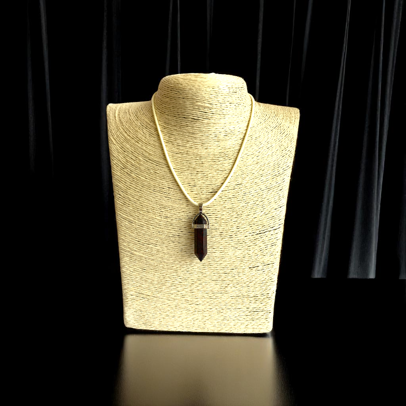 Vitality Pencil Necklace | Garnet - For Kids | Includes: Necklace