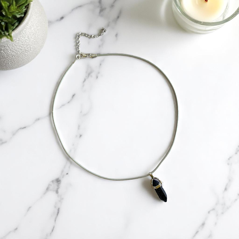 Mystic Pencil Necklace | Blue Sandstone - For Kids | Includes: Necklace