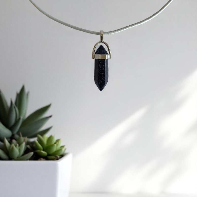 Mystic Pencil Necklace | Blue Sandstone - For Kids | Includes: Necklace