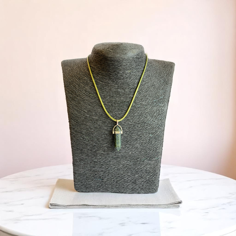 Protection Pencil Necklace | Black Labradorite - For Kids | Includes: Necklace