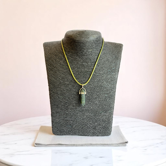 Protection Pencil Necklace | Black Labradorite - For Kids | Includes: Necklace