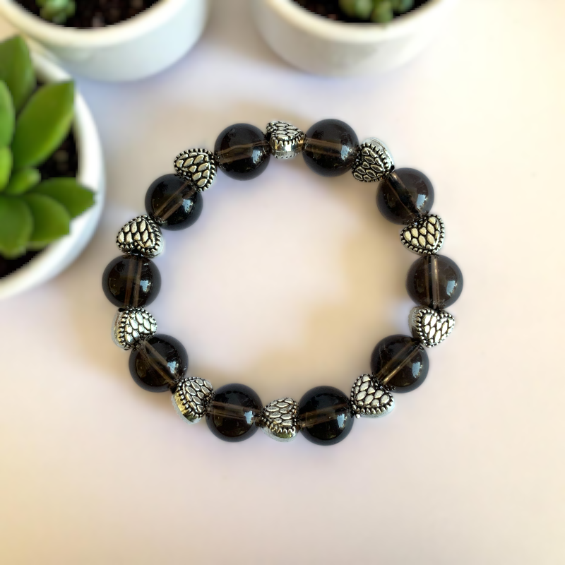 Dreamy Smokey Bracelet | Smokey Quartz - For Kids Girls | Includes: Bracelet