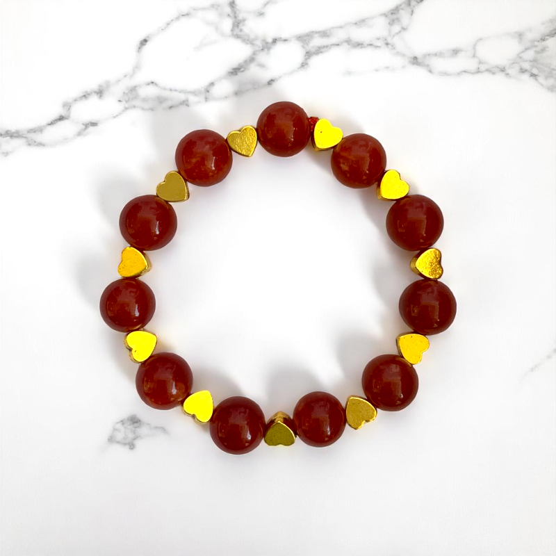 Power Onyx Bracelet | Red Onyx - For Kids Girls | Includes: Bracelet