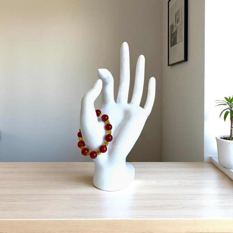 Power Onyx Bracelet | Red Onyx - For Kids Girls | Includes: Bracelet