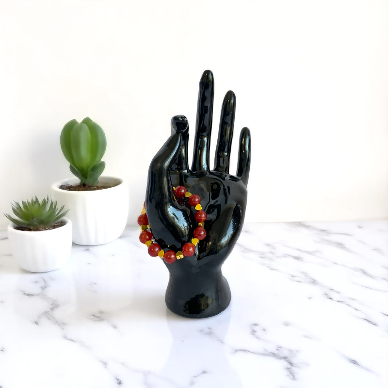 Power Onyx Bracelet | Red Onyx - For Kids Girls | Includes: Bracelet
