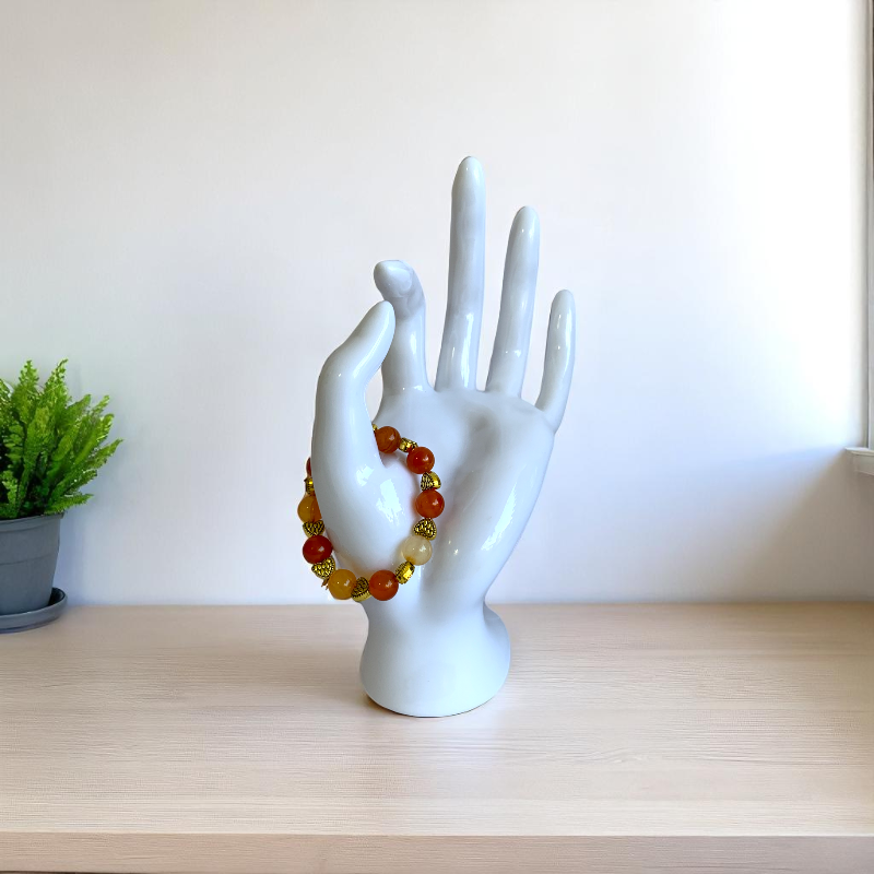Energy Carnelian Bracelet | Carnelian - For Kids Girls | Includes: Bracelet
