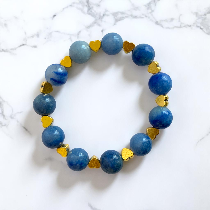 Calm Aventurine Bracelet | Blue Aventurine - For Kids Girls | Includes: Bracelet