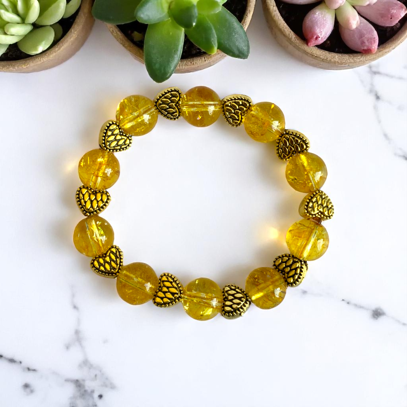 Golden Citrine Bracelet | Citrine - For Kids Girls | Includes: Bracelet