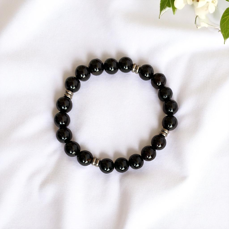 Healing Bracelet Set | Black Obsidian & Zoisite - For Unisex | Includes: Bracelets (Set of 2)