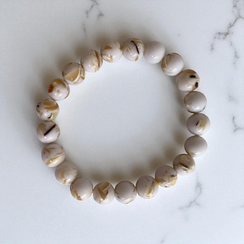 Pearl Glow Bracelet | Mother Of Pearl - For Unisex | Includes: Bracelet
