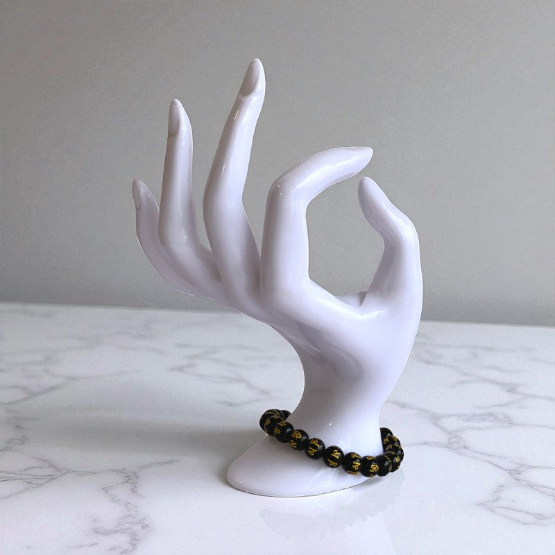 Mystic Bracelet | Black Om Mani - For Unisex | Includes: Bracelet