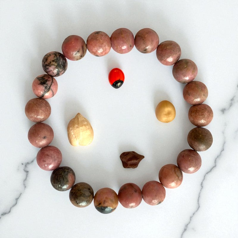 Love Bracelet | Rhodonite - For Unisex | Includes: Bracelet